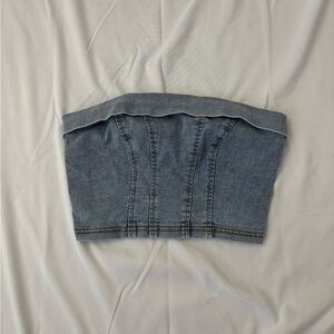 Denim Tube Top